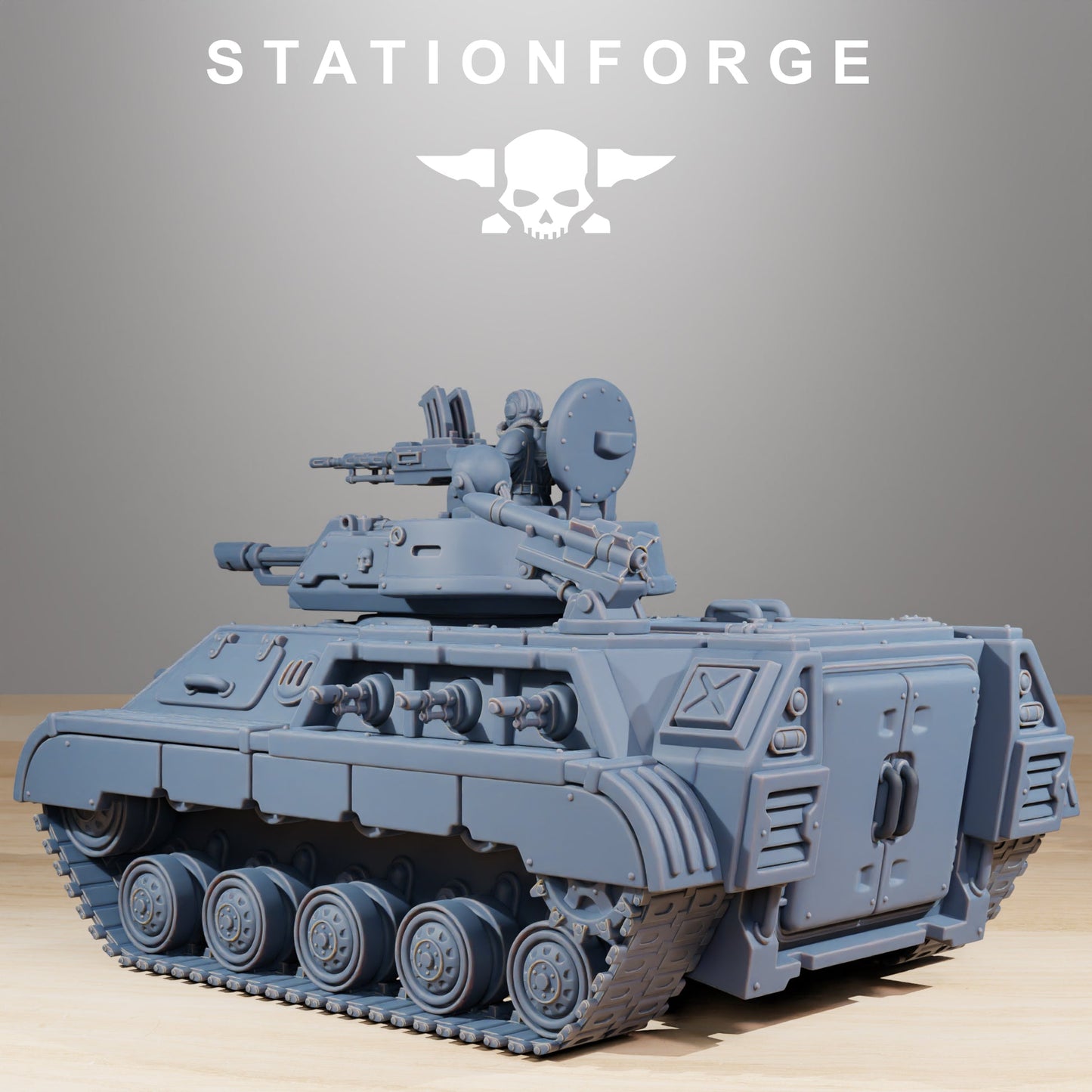 GrimGuard Imperial Militarum Support Tank StationForge 32mm Grimdark Tank