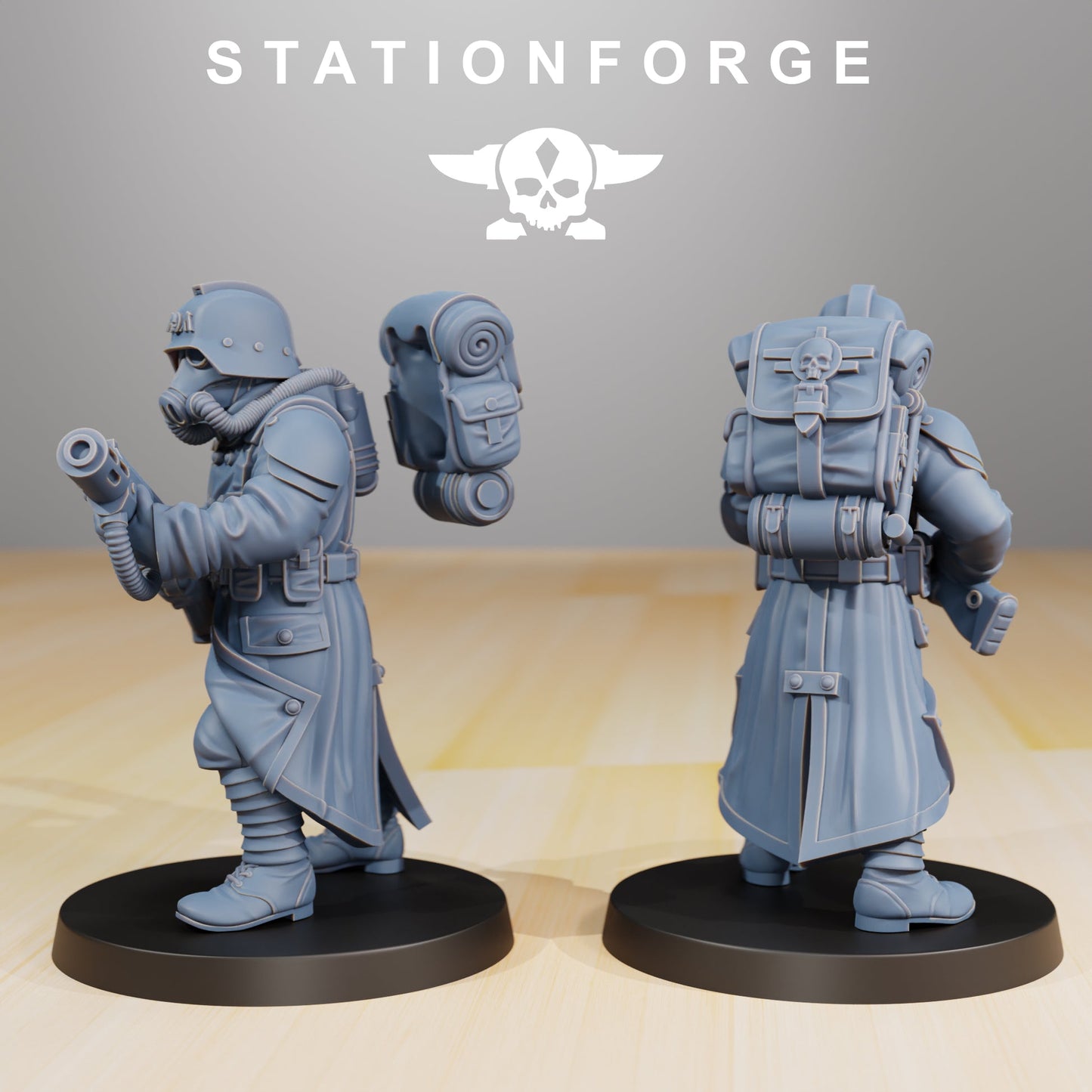 GrimGuard Infantry Builder Station Forge 3D Printed Resin Miniature
