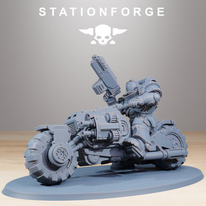 10x Socratis Bikers Wargame Proxy Miniatures StationForge