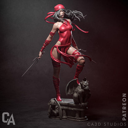 Elektra – CA3D 3D Printed 16K Unpainted Resin Statue 1:4 scale