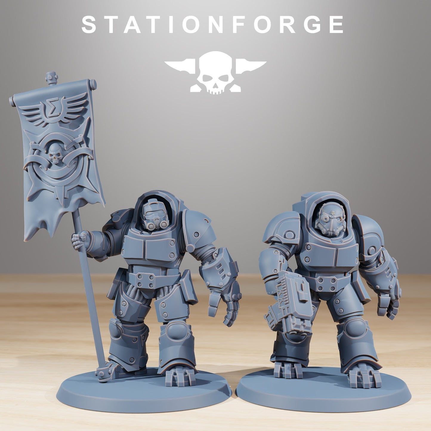 Socratis Vanguard Heavy Warband Wargame Proxy Miniatures StationForge