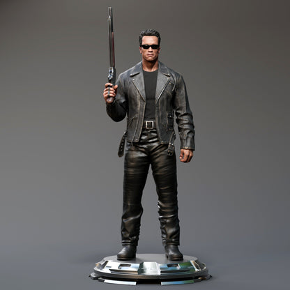 Terminator T-800 Arnold CA3D 3D Printed 16K Unpainted Resin Statue 1:6 scale