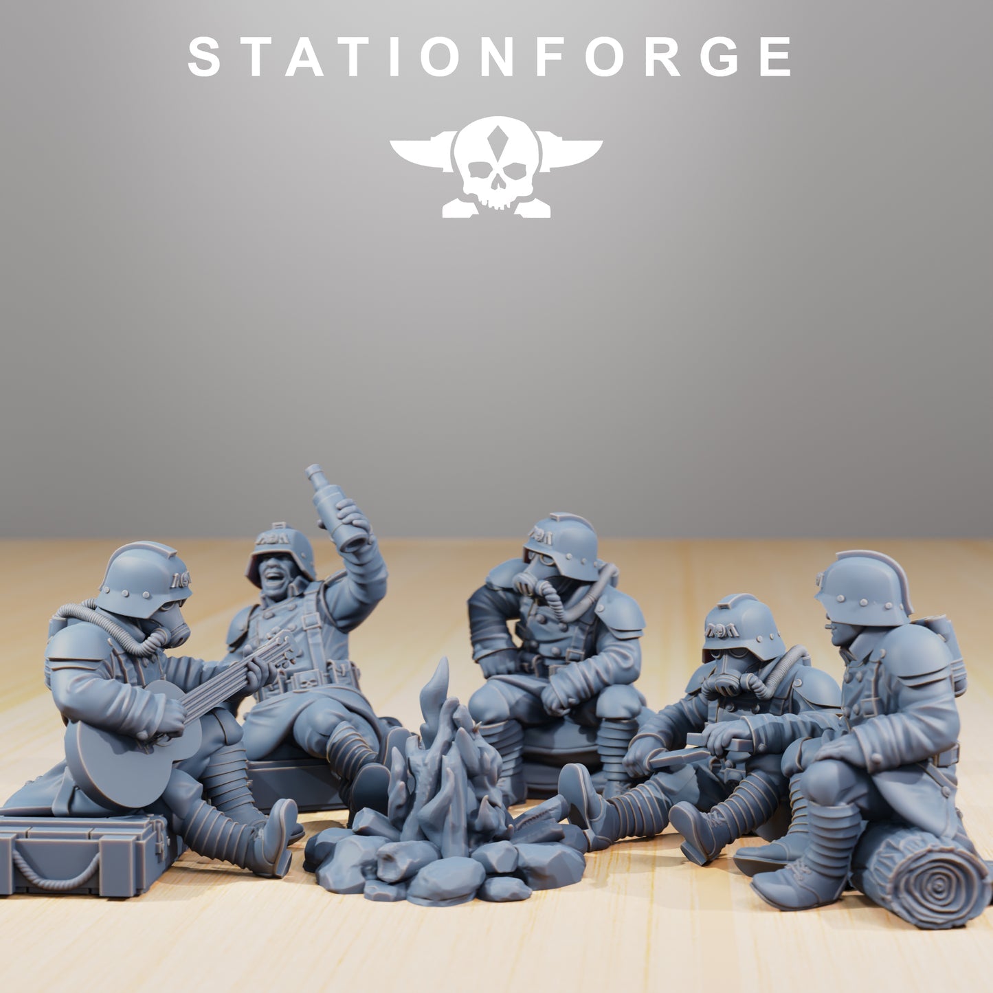 GrimGuard Comrades Wargame Proxy Miniatures StationForge