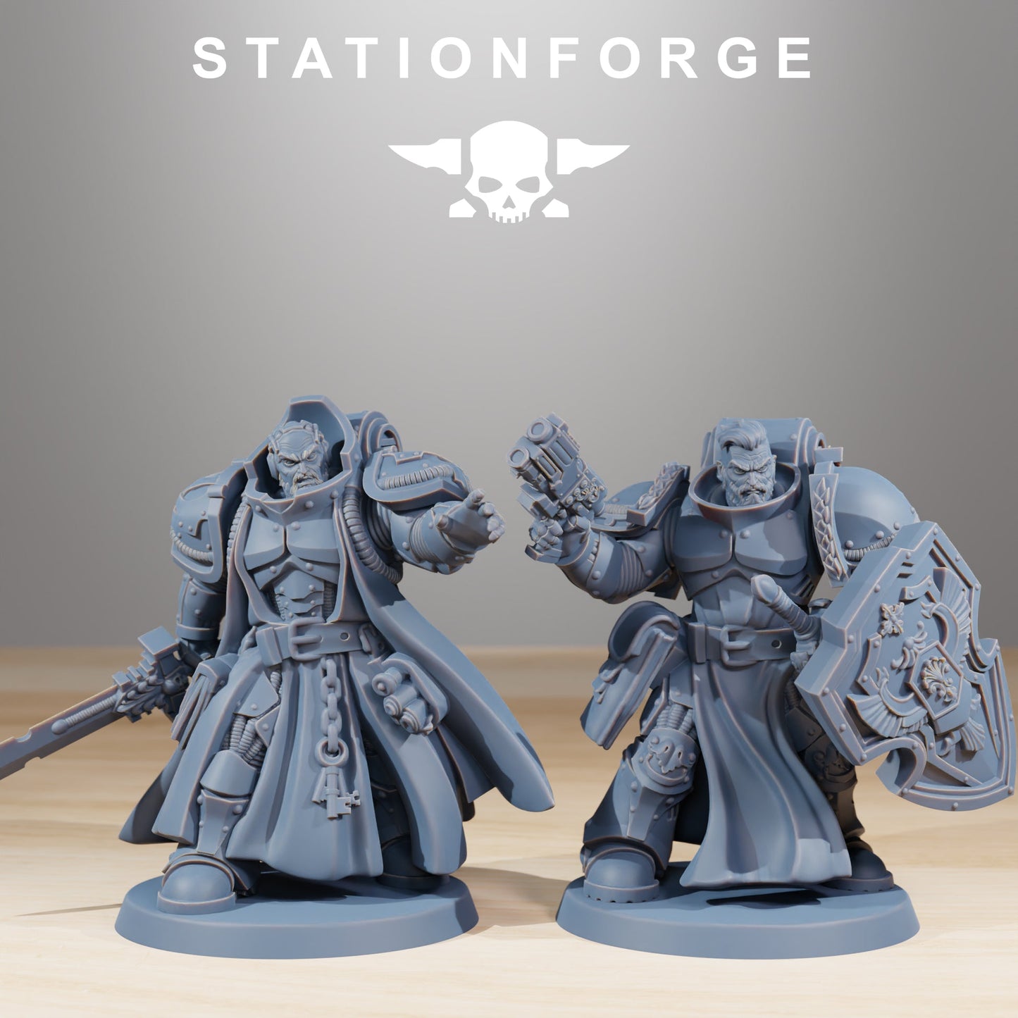 Socratis Knights Warband Wargame Proxy Miniatures StationForge