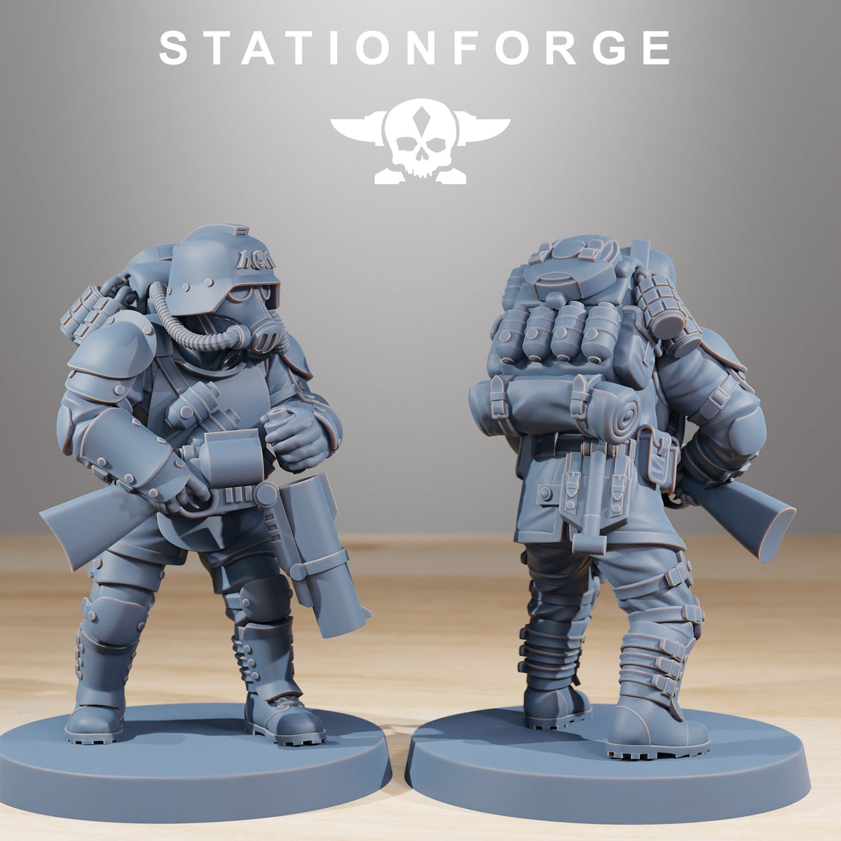 GrimGuard Ironclads StationForge Wargame Proxy Miniatures 32mm