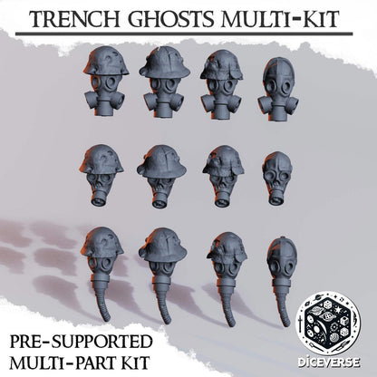 Trench Ghost Miniatures Grimdark Diceverse Resin 32mm Wargaming Proxy