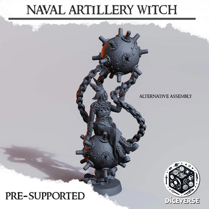 Trench Naval Artillery Witch x2 Grimdark Diceverse Resin Miniature Wargaming