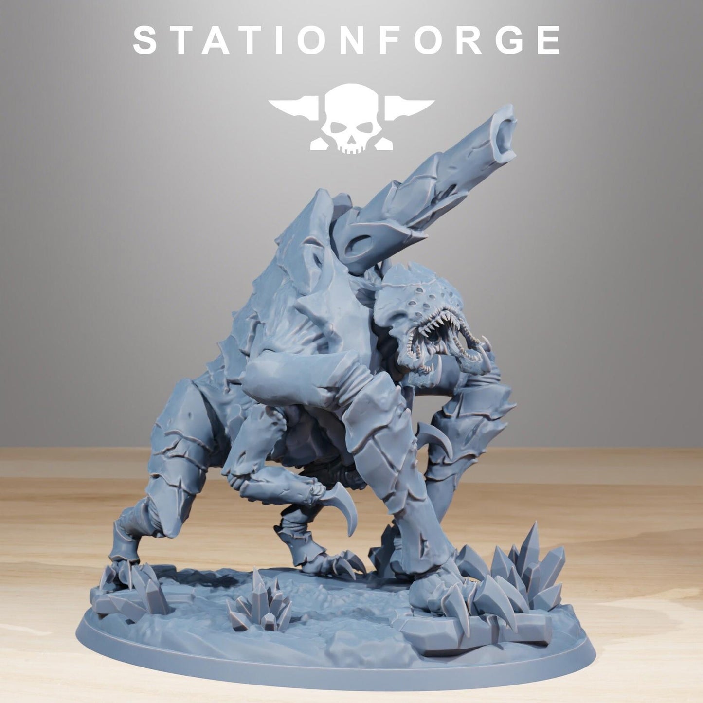Xenarid Fluxus Leviathan Fleet 3D Printed Resin Miniature Hive Cannon Monster