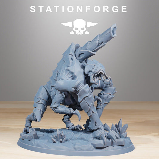 Xenarid Fluxus Leviathan Fleet 3D Printed Resin Miniature Hive Cannon Monster
