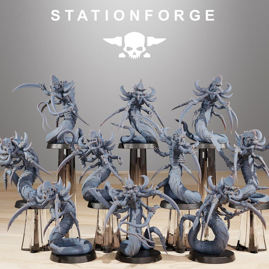 Xenarid Serpents x5 Leviathan Fleet Printed Talons/claws Hive Bugs Miniatures