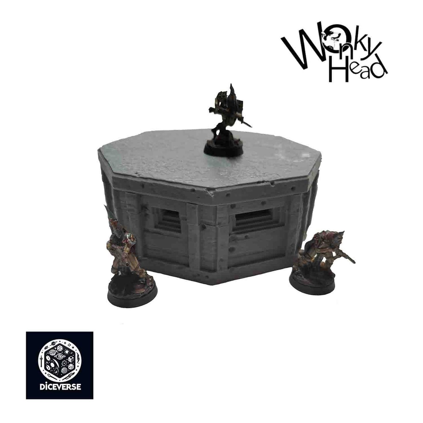 Trench Terrain Pillbox 32mm Grimdark Diceverse Resin Scenery Wargaming