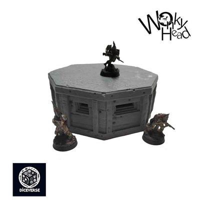 Trench Terrain Pillbox 32mm Grimdark Diceverse Resin Scenery Wargaming