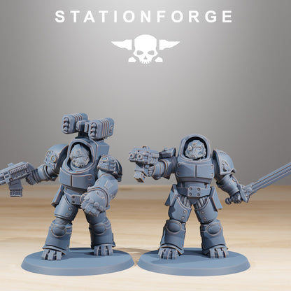Socratis Vanguard Heavy Warband Wargame Proxy Miniatures StationForge