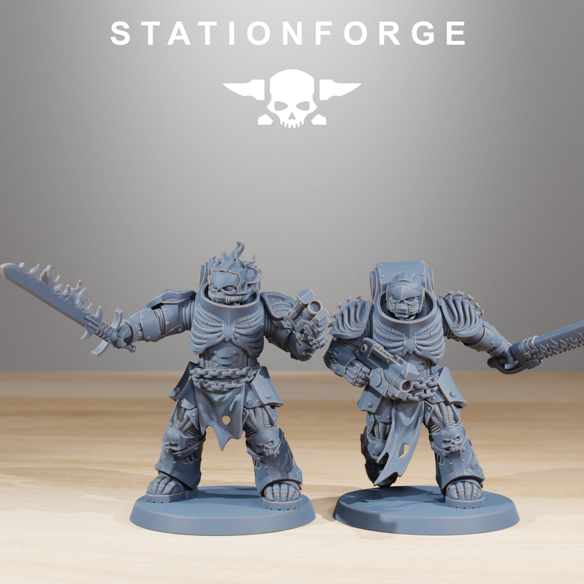 Socratis Doom Reapers StationForge 10x 3D Printed Resin Miniatures 32mm