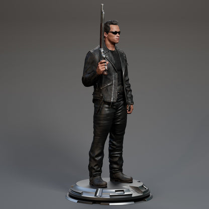 Terminator T-800 Arnold CA3D 3D Printed 16K Unpainted Resin Statue 1:6 scale