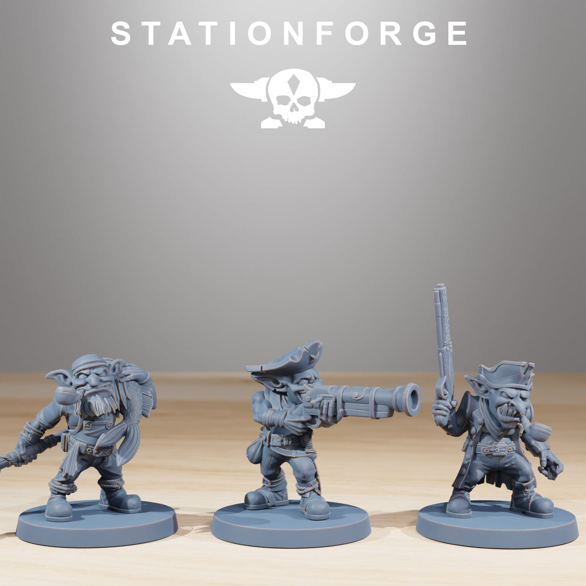Gobs Pirates StationForge Wargame Proxy Miniatures 32mm