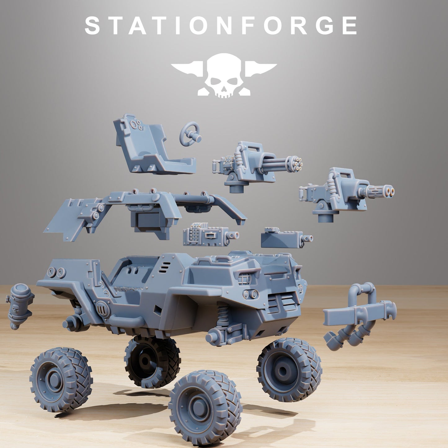 Socratis Stormrider wargame proxy Vehicle resin StationForge