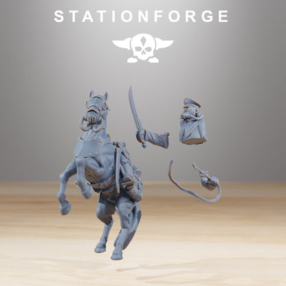 GrimGuard Cavalry Captain StationForge 32mm Grimdark Wargame Proxy