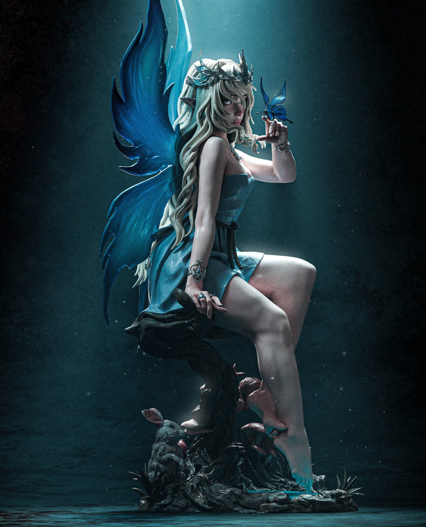 Divine Fairy – CA3D 3D Printed 16K Unpainted Resin Statue 1:6