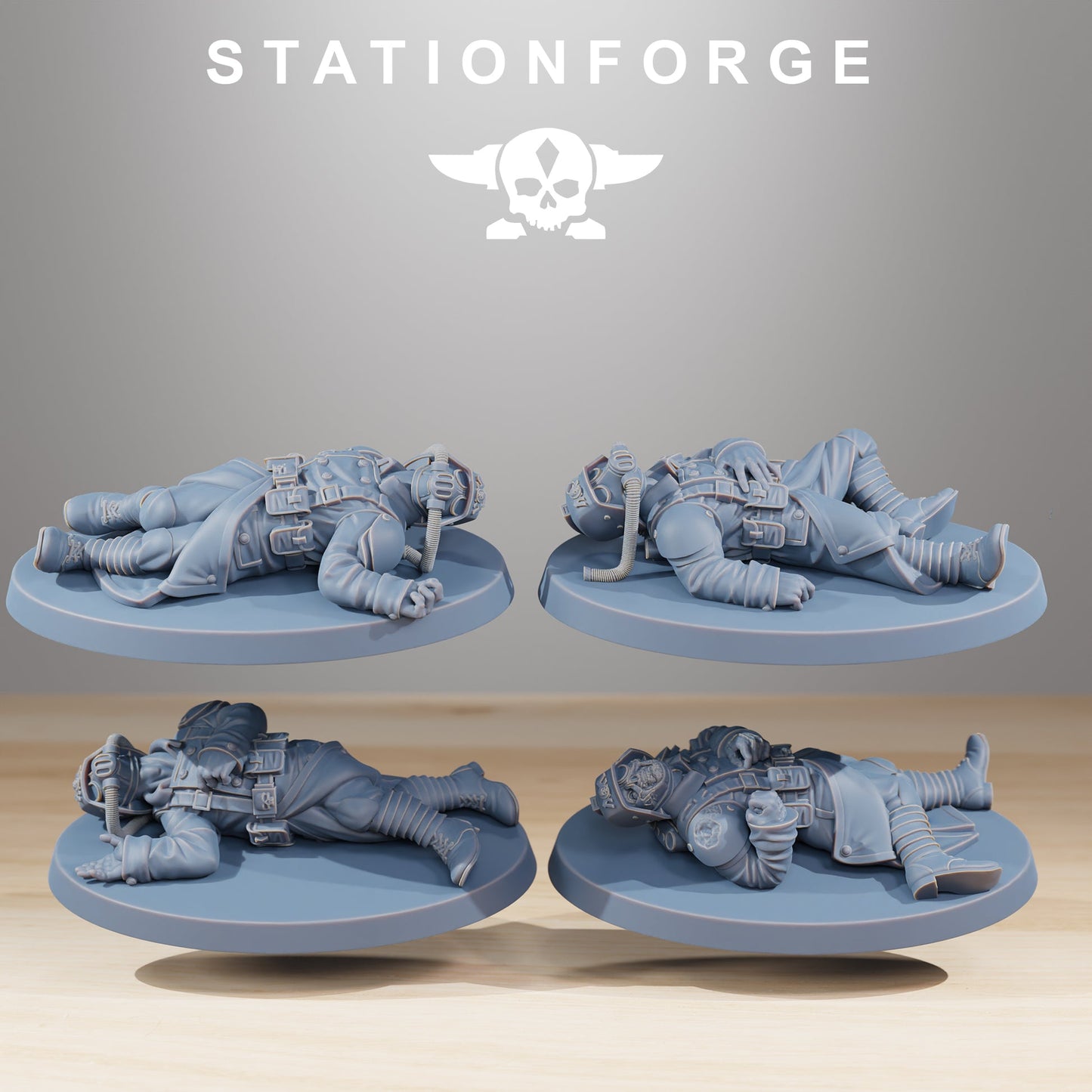 GrimGuard Fallen Troops Wargame Proxy Miniatures StationForge