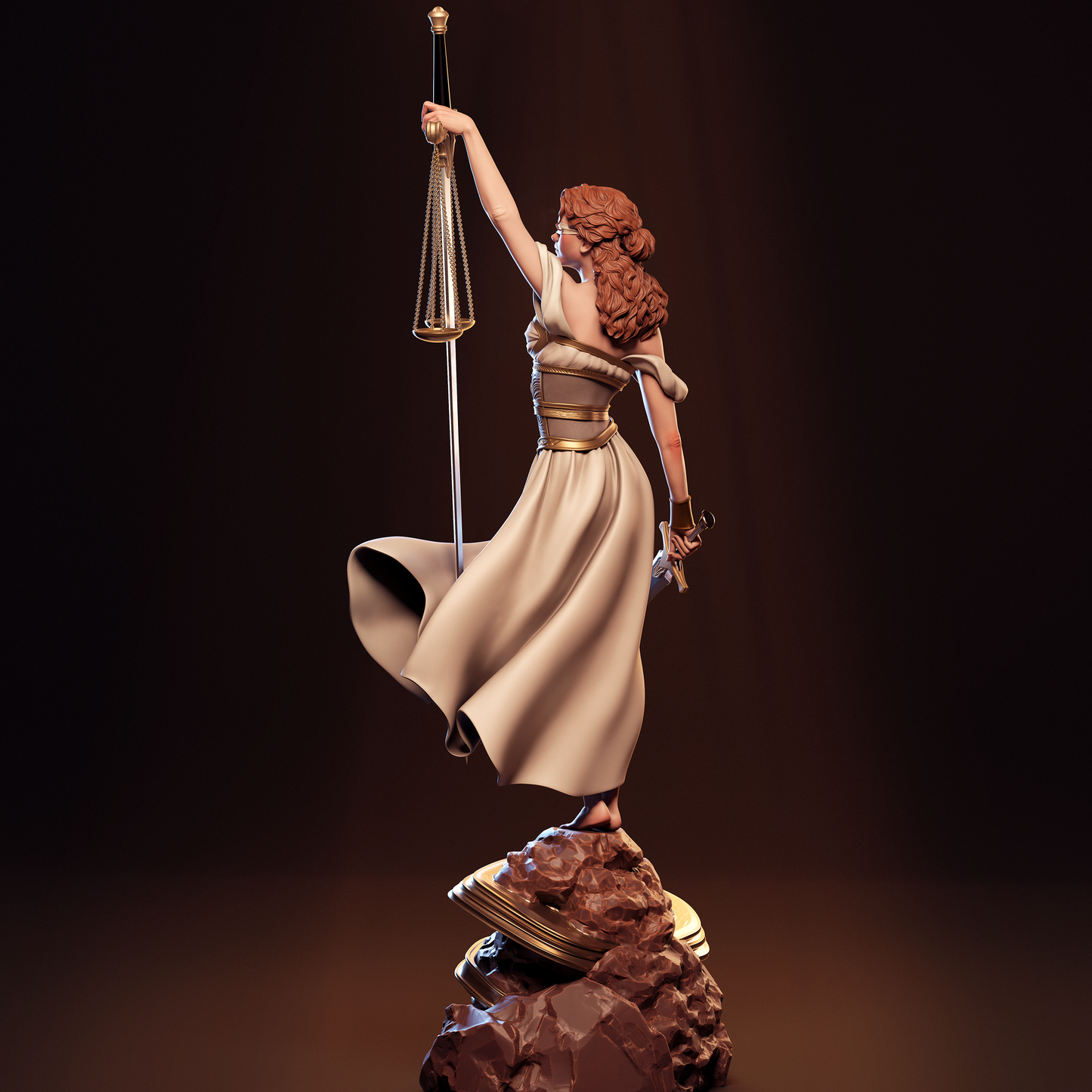 Justice (God) CA3D 3D Printed 16K Unpainted Resin Statue 1:6 scale