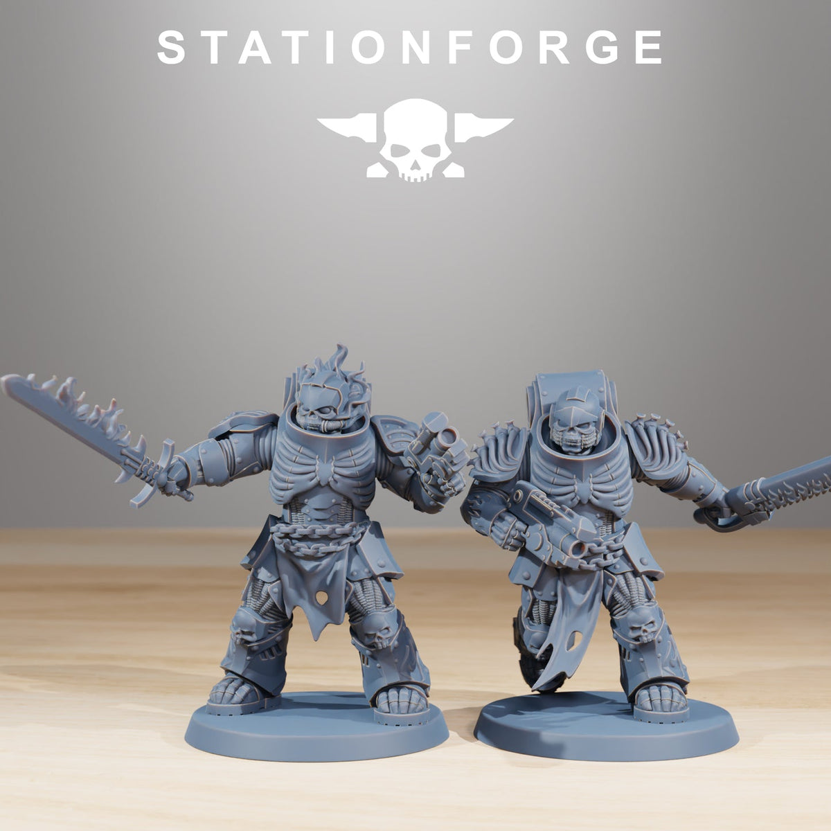 Socratis Doom Reapers StationForge 10x 3D Printed Resin Miniatures 32mm