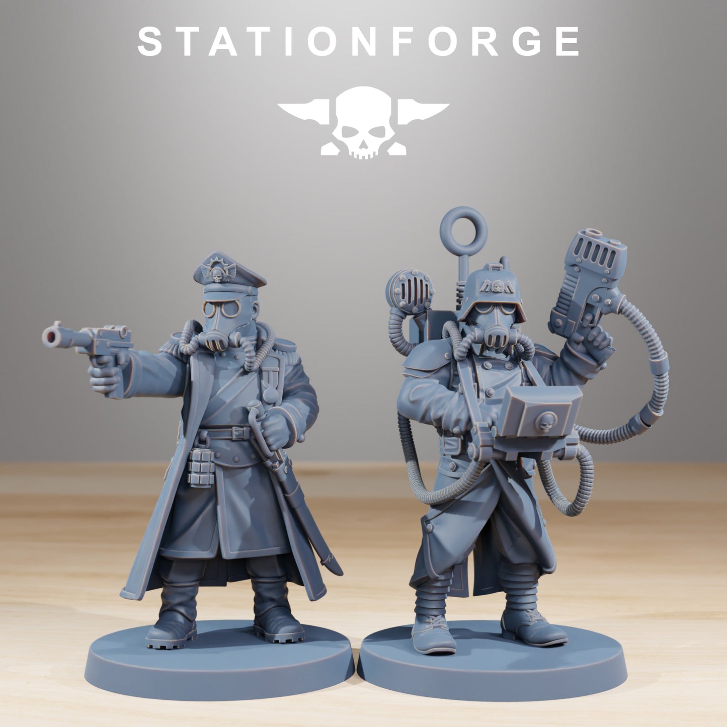 20x GrimGuard Combatants Wargame Proxy Militarum Station Forge 32mm