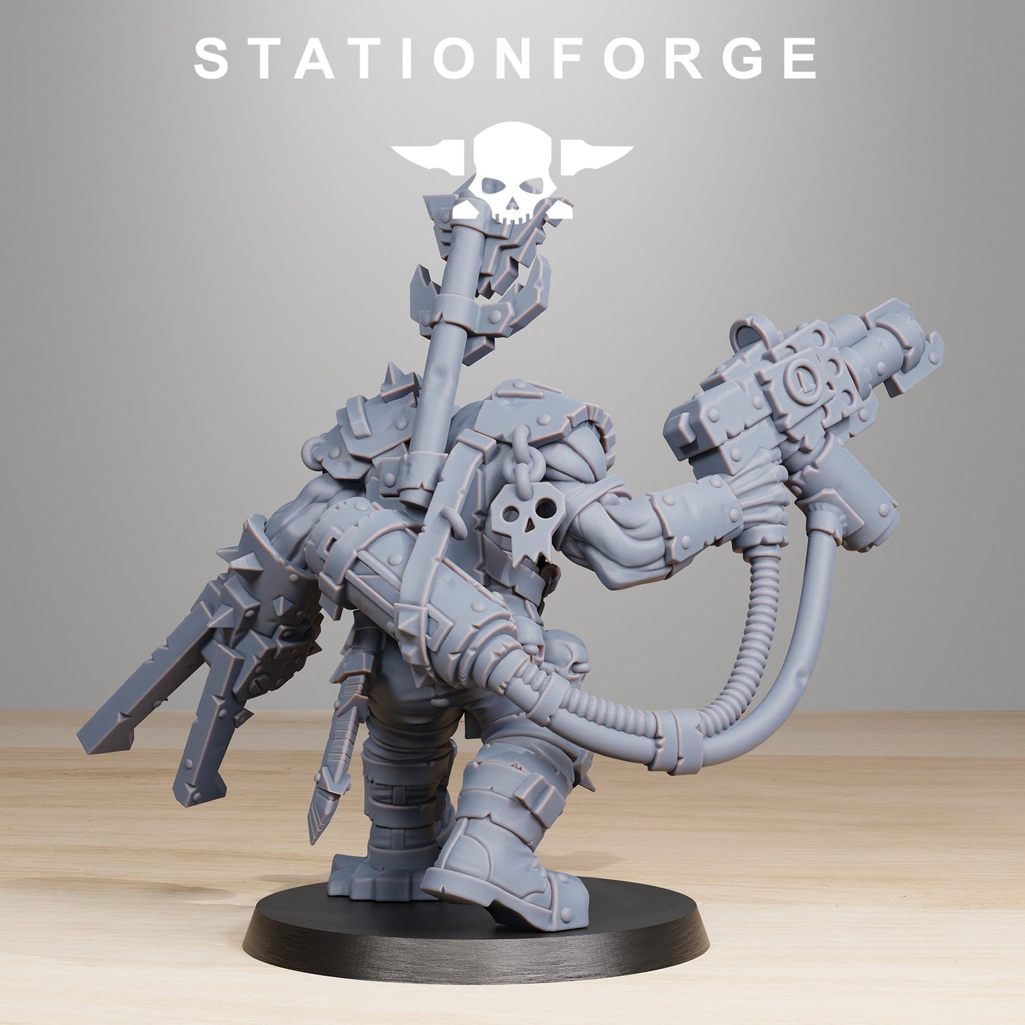 Orkaz Blackskull Ork Commander Wargame Proxy Miniatures StationForge