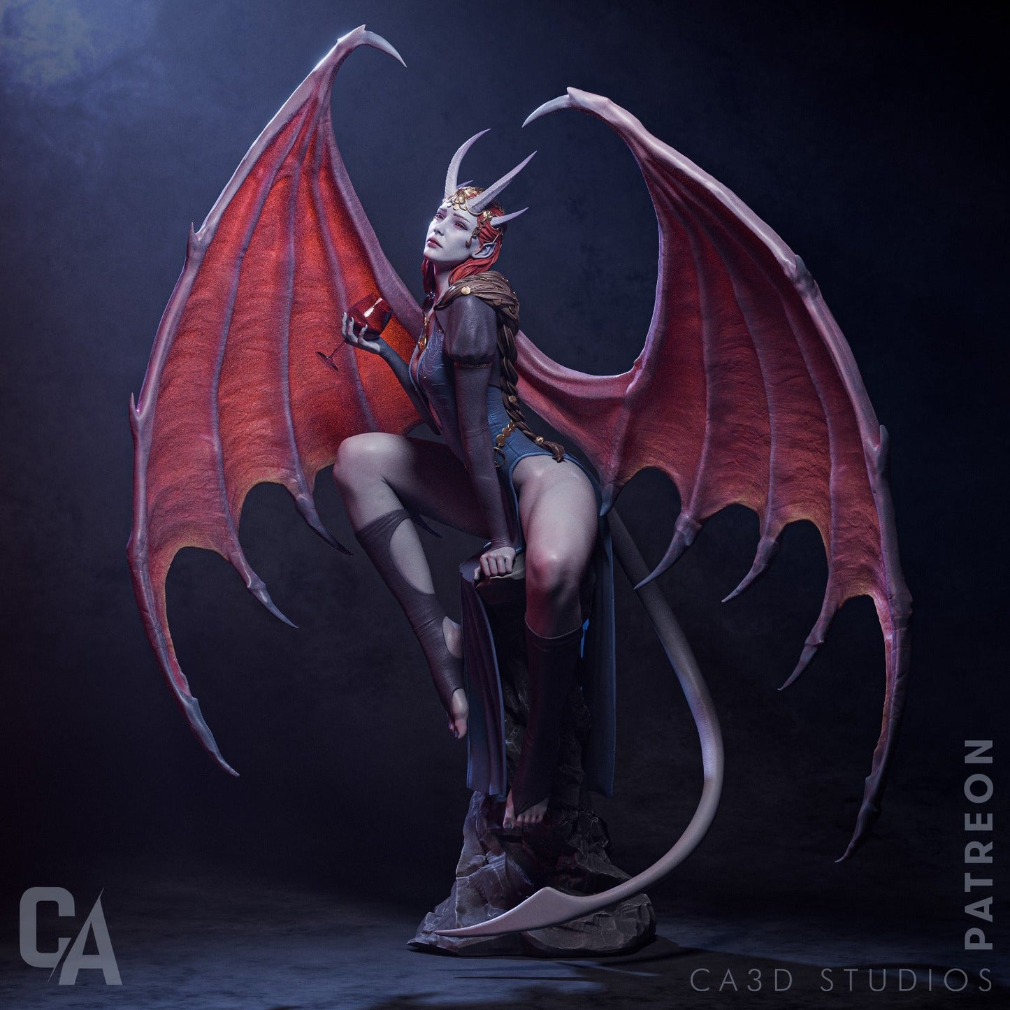 Mizora CA3D 3D Printed 16K Unpainted Resin Statue 1:6 scale
