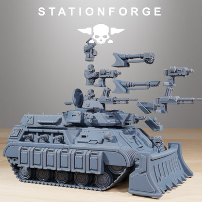 GrimGuard Imperial Militarum Support Tank StationForge 32mm Grimdark Tank