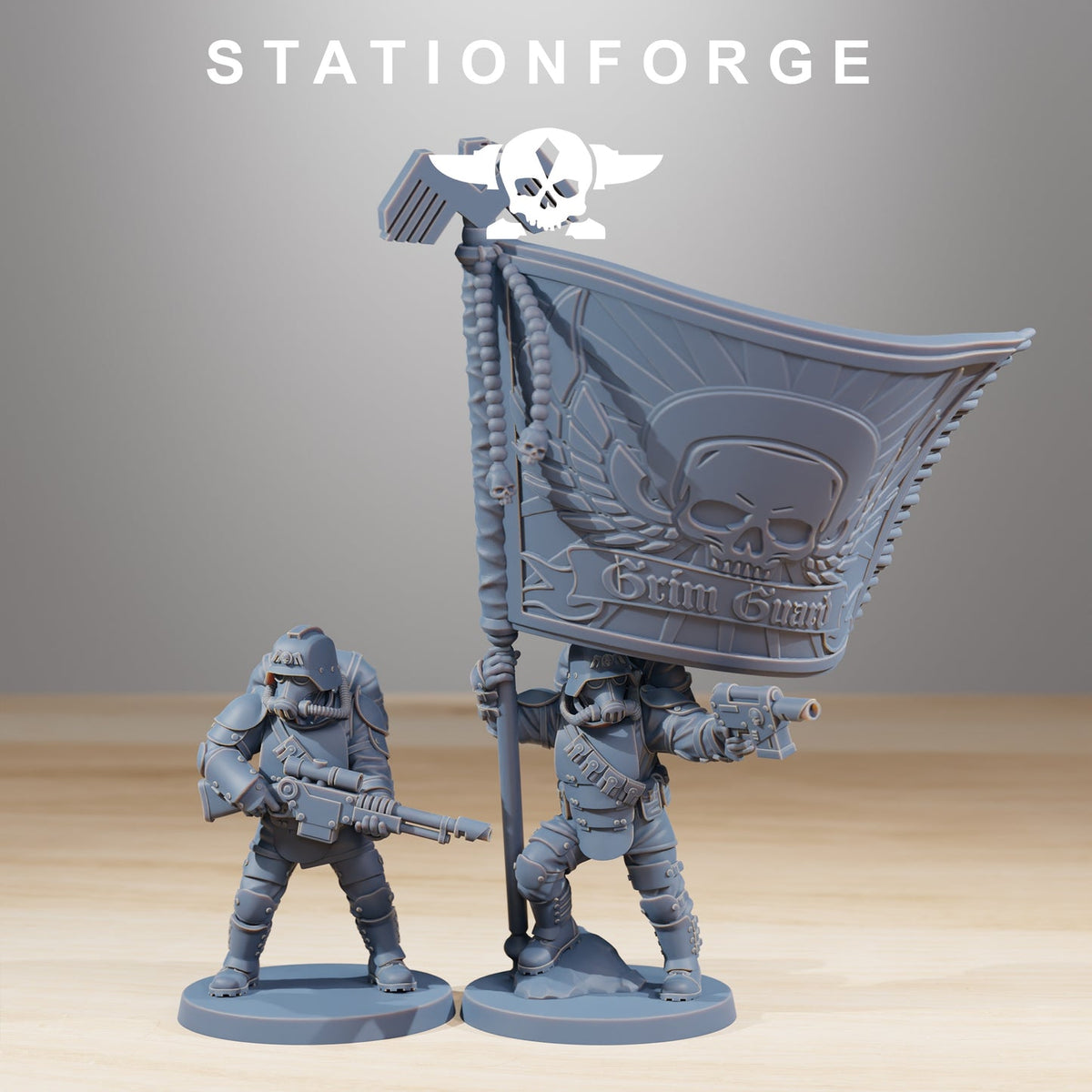 GrimGuard Ironclads StationForge Wargame Proxy Miniatures 32mm