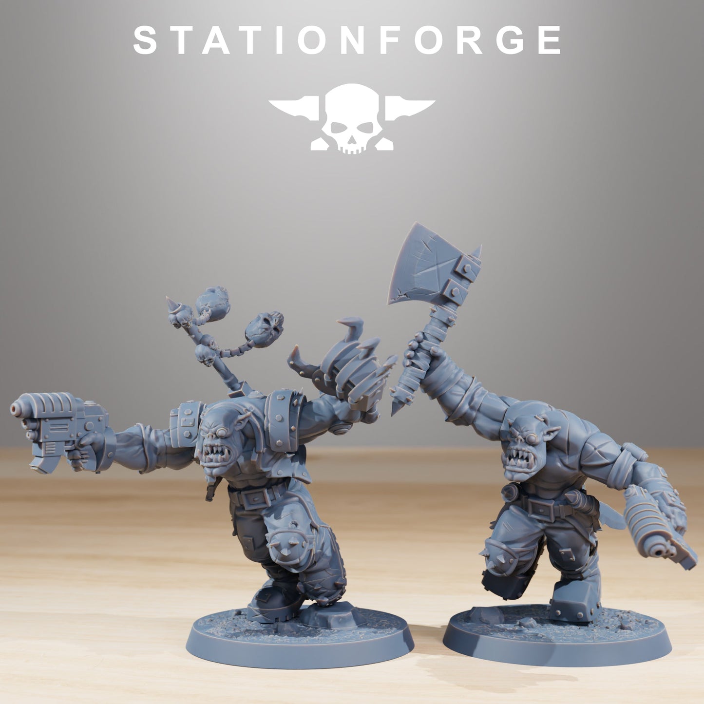 Orkaz Infantry Ork Wargame Proxy Miniatures StationForge