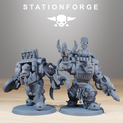 Orkaz Steelbrutes Ork Proxy StationForge 3D Printed Resin Miniatures