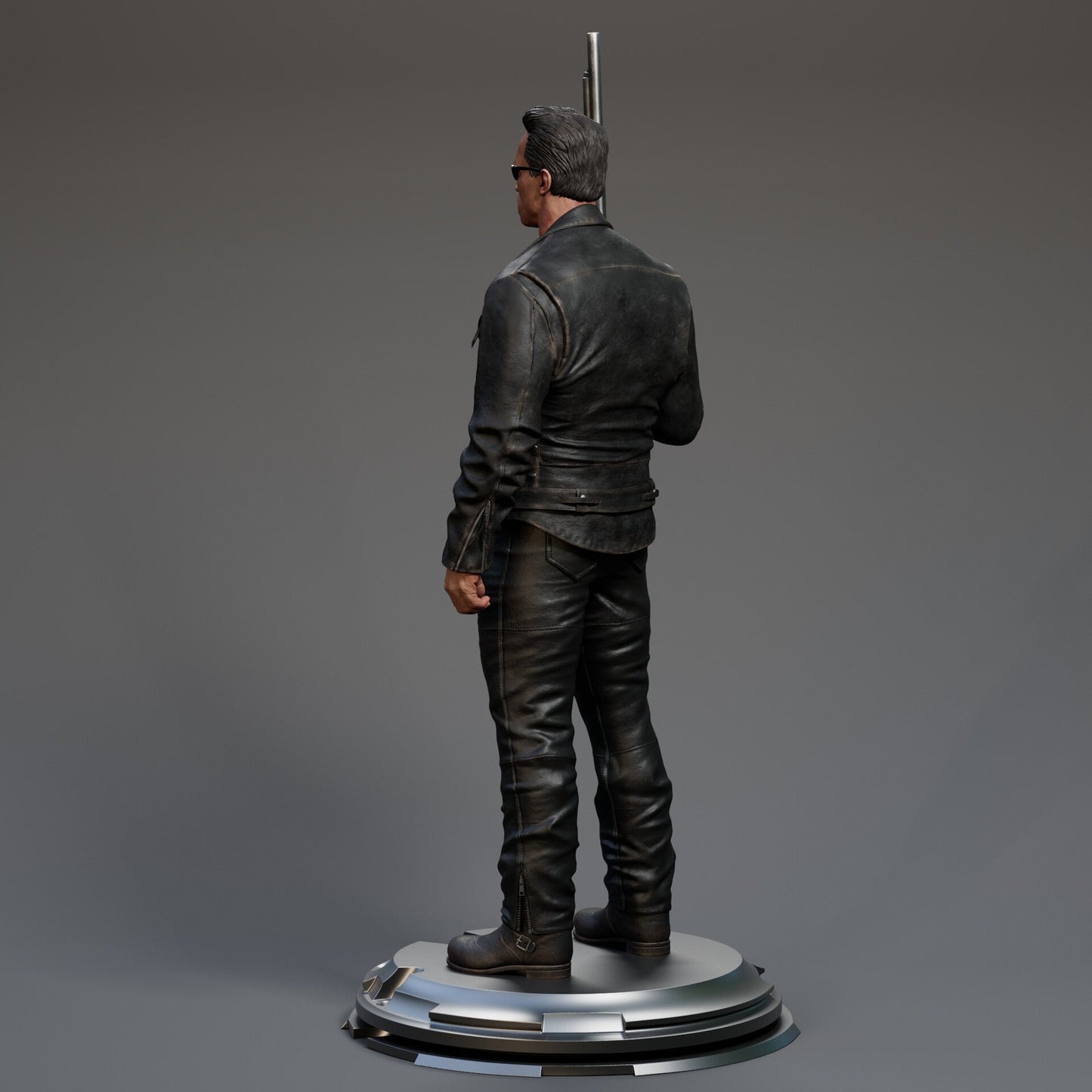 Terminator T-800 Arnold CA3D 3D Printed 16K Unpainted Resin Statue 1:6 scale