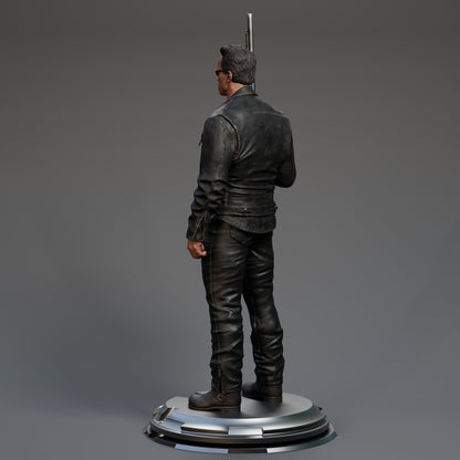 Terminator T-800 Arnold CA3D 3D Printed 16K Unpainted Resin Statue 1:6 scale