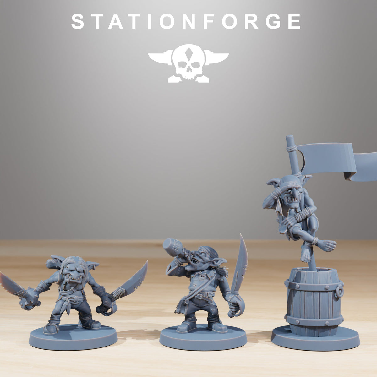 Gobs Pirates StationForge Wargame Proxy Miniatures 32mm