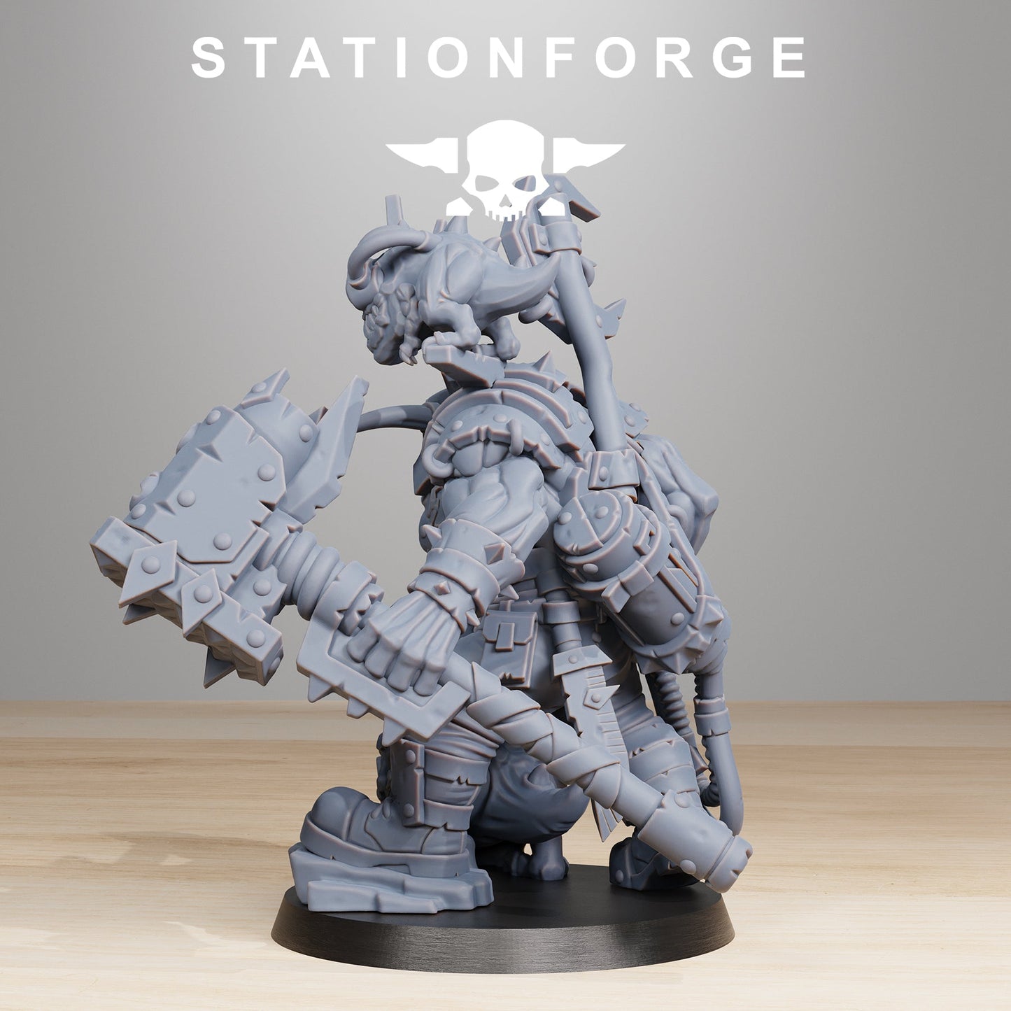 Orkaz Blackskull Ork Commander Wargame Proxy Miniatures StationForge