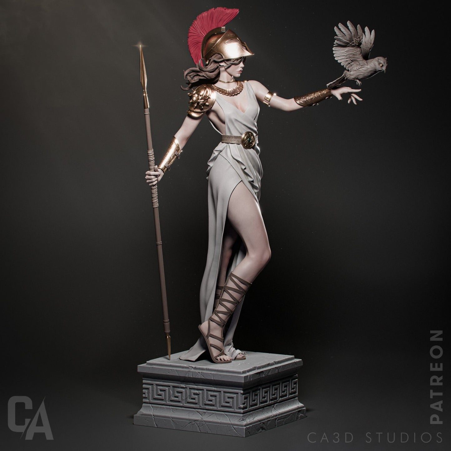Athena – CA3D 3D Printed 16K Unpainted Resin Model Kit 1:4 572mm