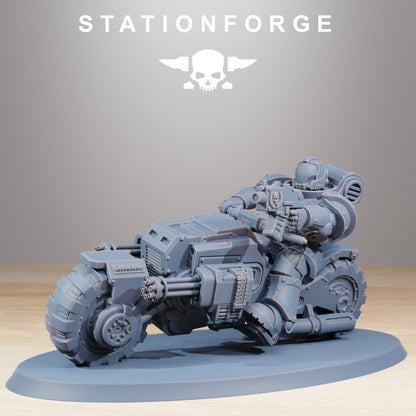 10x Socratis Bikers Wargame Proxy Miniatures StationForge