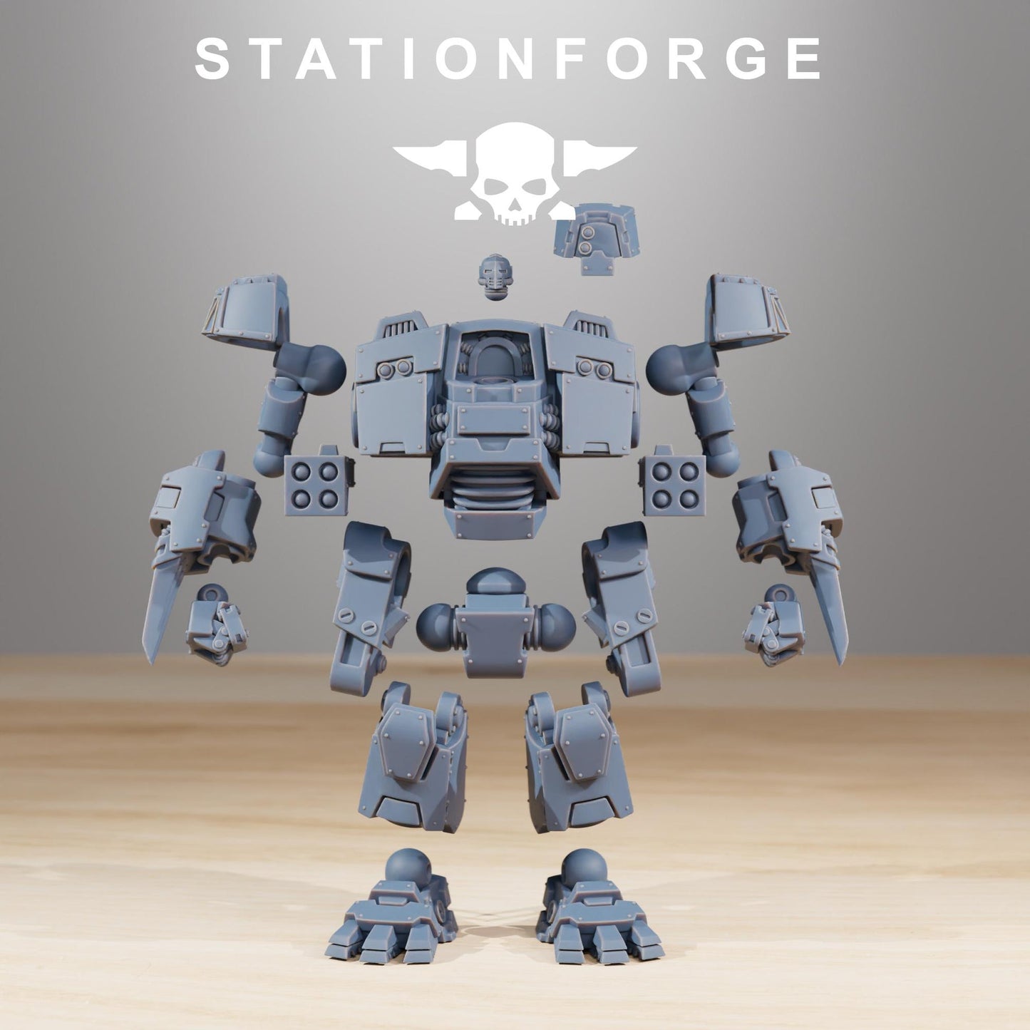 Socratis Dreadnought Class Wargame Resin Miniature Proxy StationForge