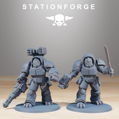 Socratis Vanguard Heavy Warband Wargame Proxy Miniatures StationForge