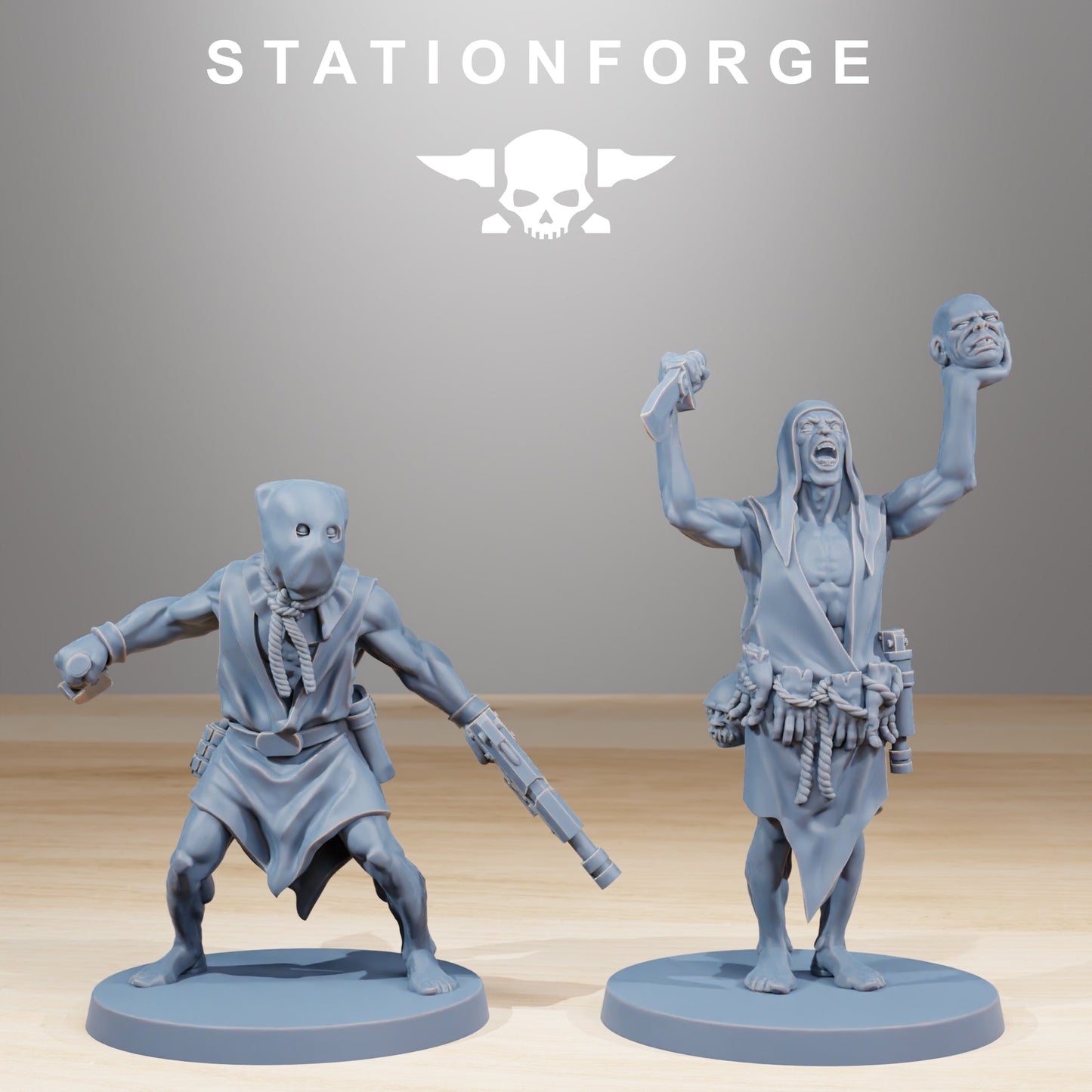 Corrupted Guard Fanatics Cultist Proxy Miniatures StationForge