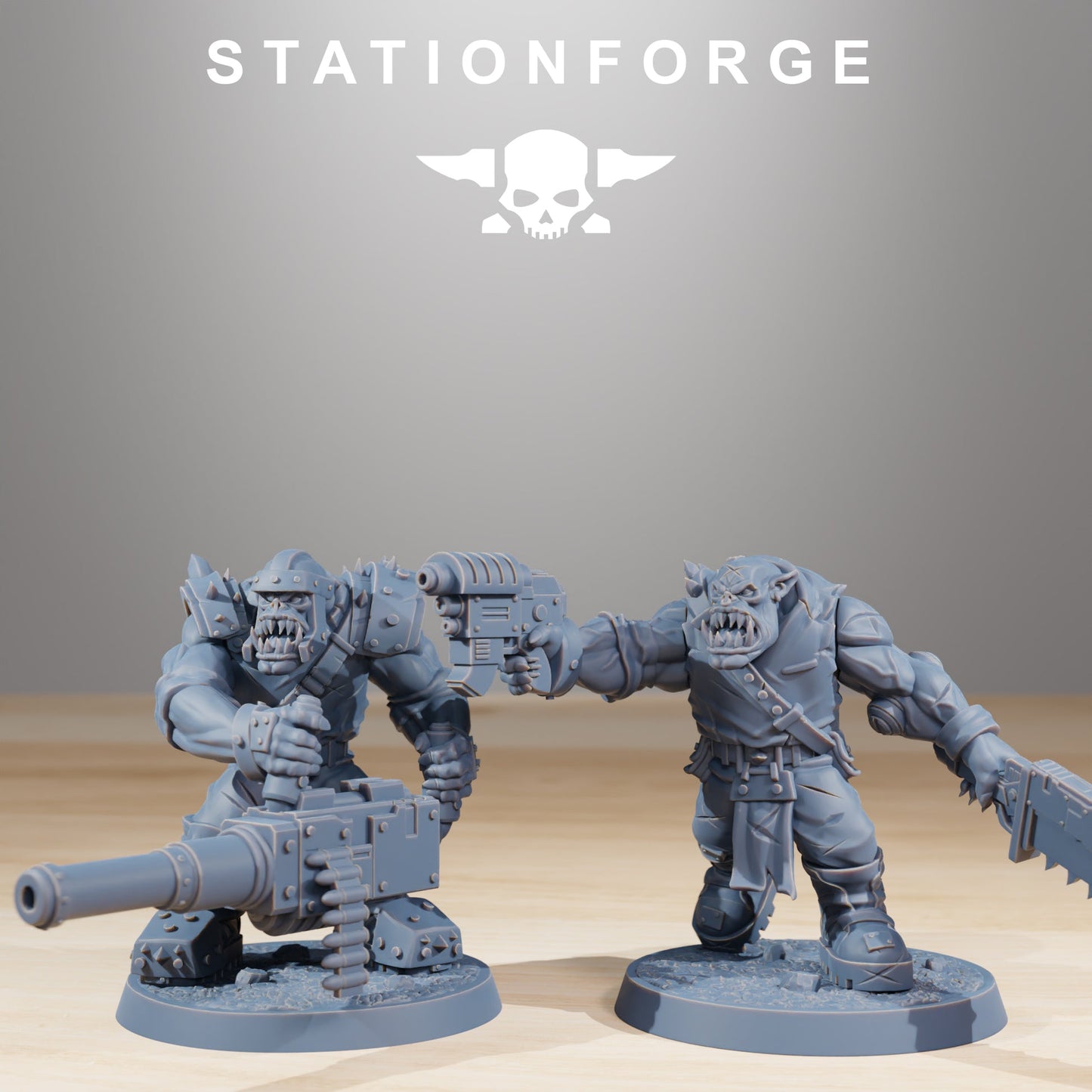 Orkaz Infantry Ork Wargame Proxy Miniatures StationForge