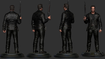 Terminator T-800 Arnold CA3D 3D Printed 16K Unpainted Resin Statue 1:6 scale