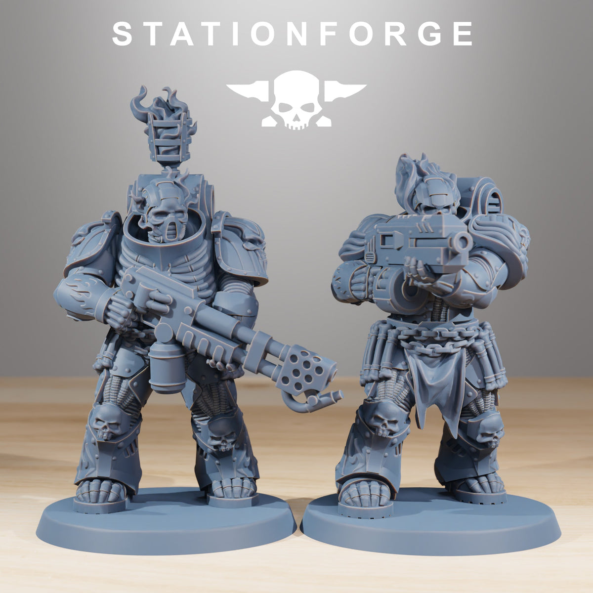 Socratis Doom Reapers StationForge 10x 3D Printed Resin Miniatures 32mm