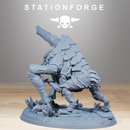 Xenarid Fluxus Leviathan Fleet 3D Printed Resin Miniature Hive Cannon Monster
