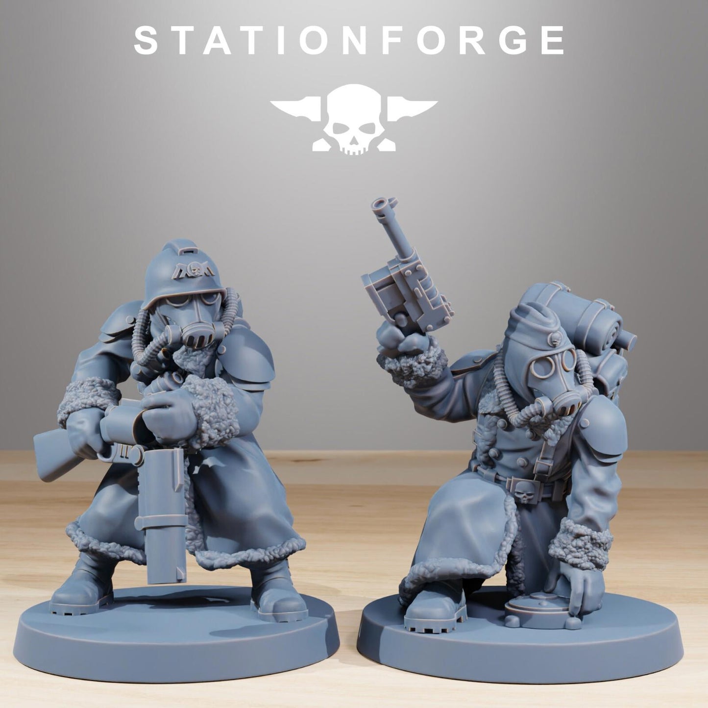 Imperial Soldiers Grim Guardx10 Death Division Frostwatch Korps 3D Printed Resin