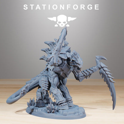 Xenarid Necrothorn Leviathan Fleet 3D Printed Resin Miniature Hive Bugs Ranged