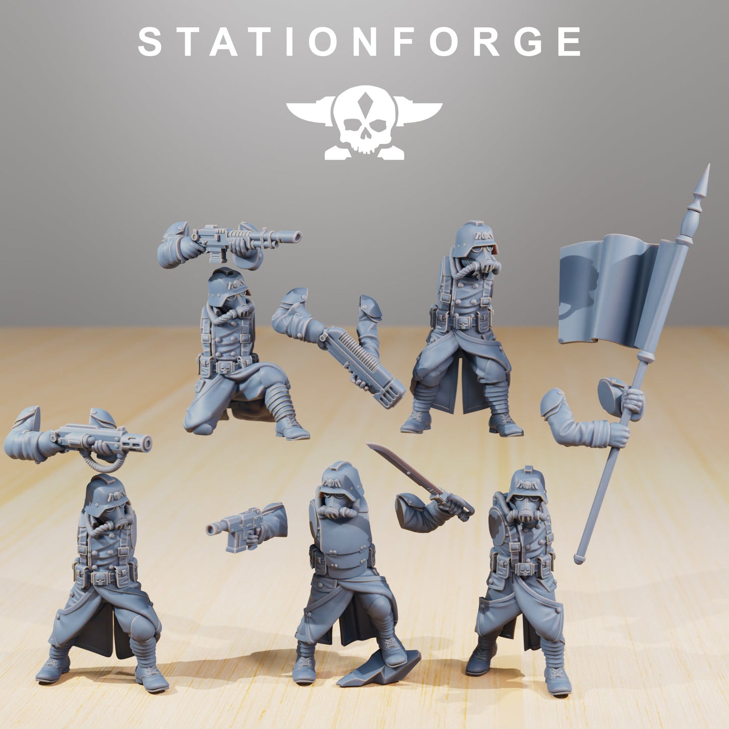 GrimGuard Command Force Wargame Proxy Miniatures StationForge