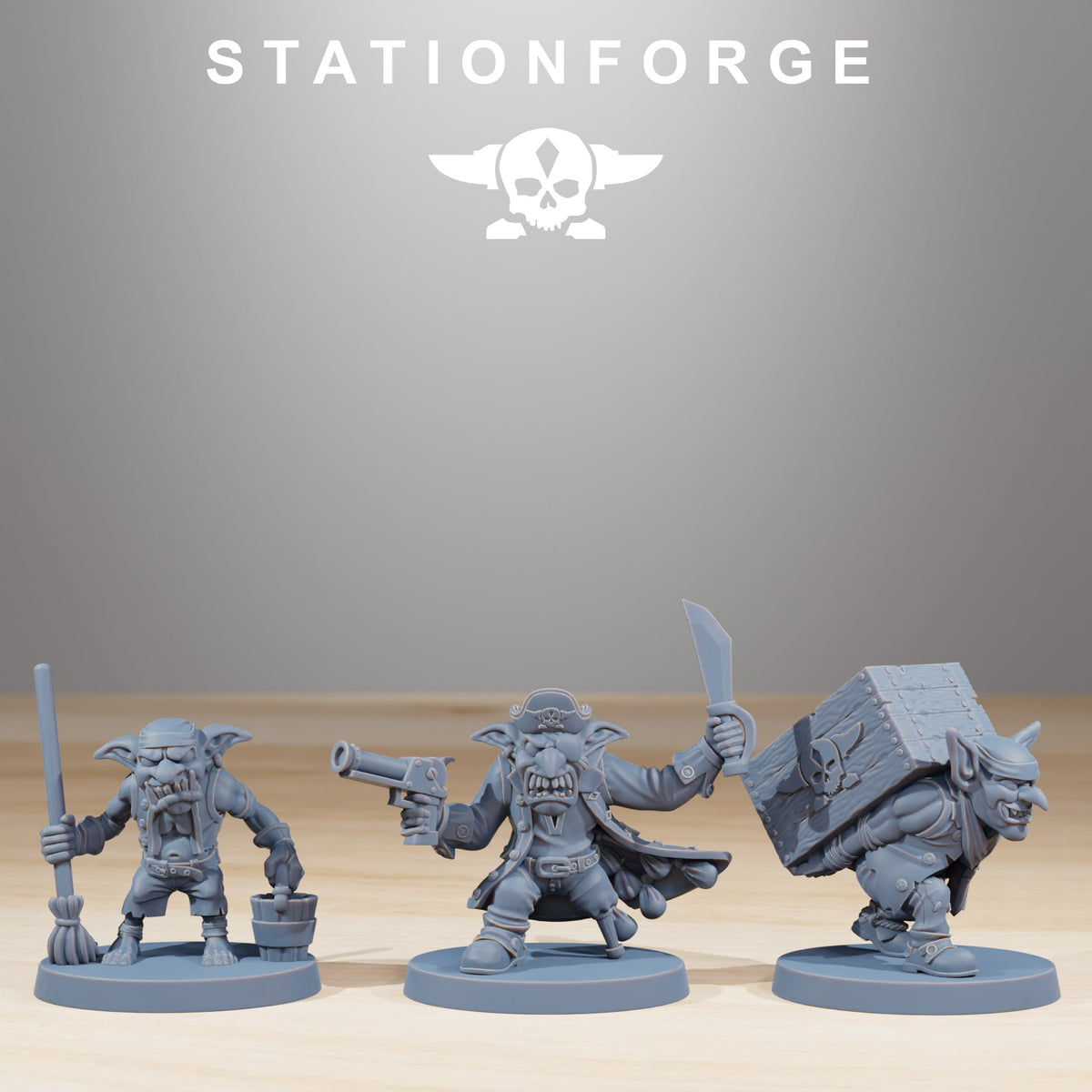 Gobs Pirates StationForge Wargame Proxy Miniatures 32mm